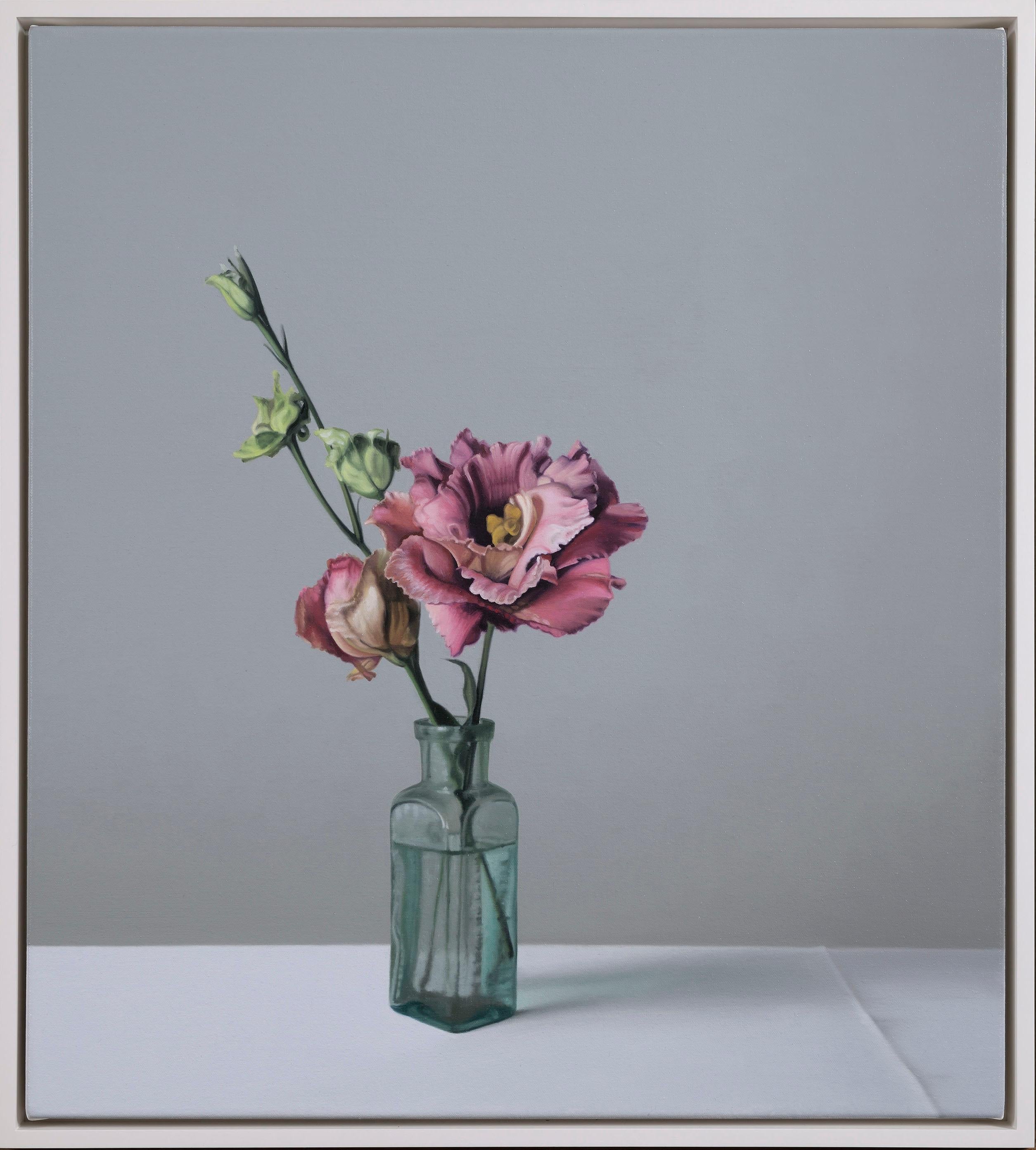 Still Life with Glass Bottle and Lisianthus