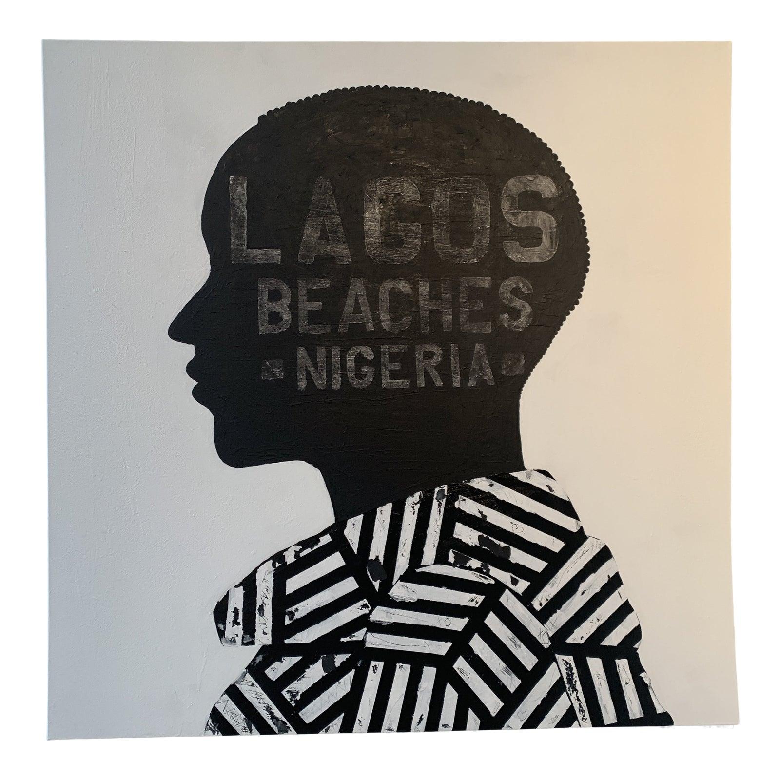 Jo Baskerville Figurative Painting - Lagos Beaches 
