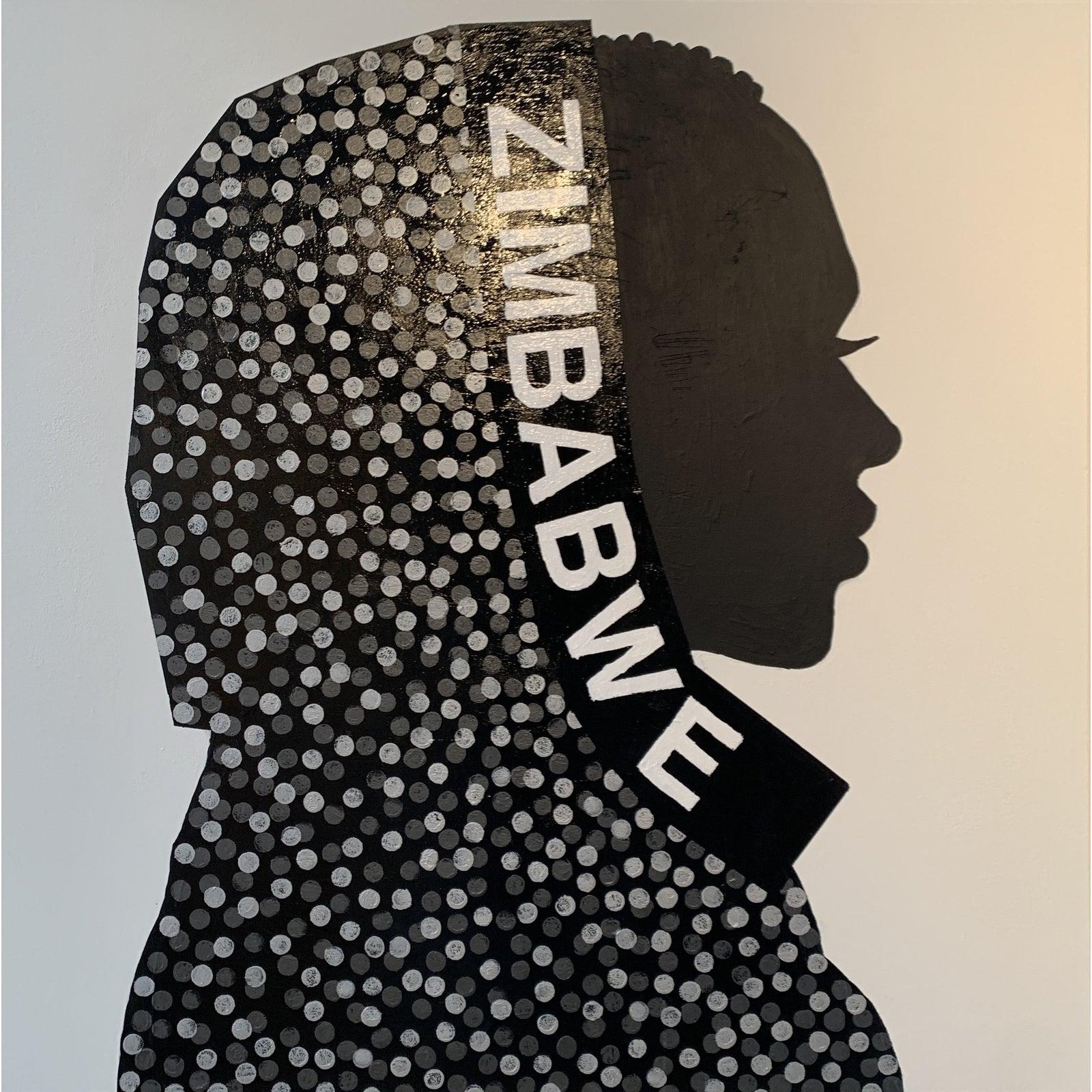 Zimbabwe  - Mixed Media Art by Jo Baskerville