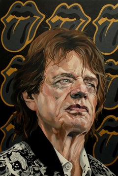 Jagger, Gemälde, Öl auf Leinwand