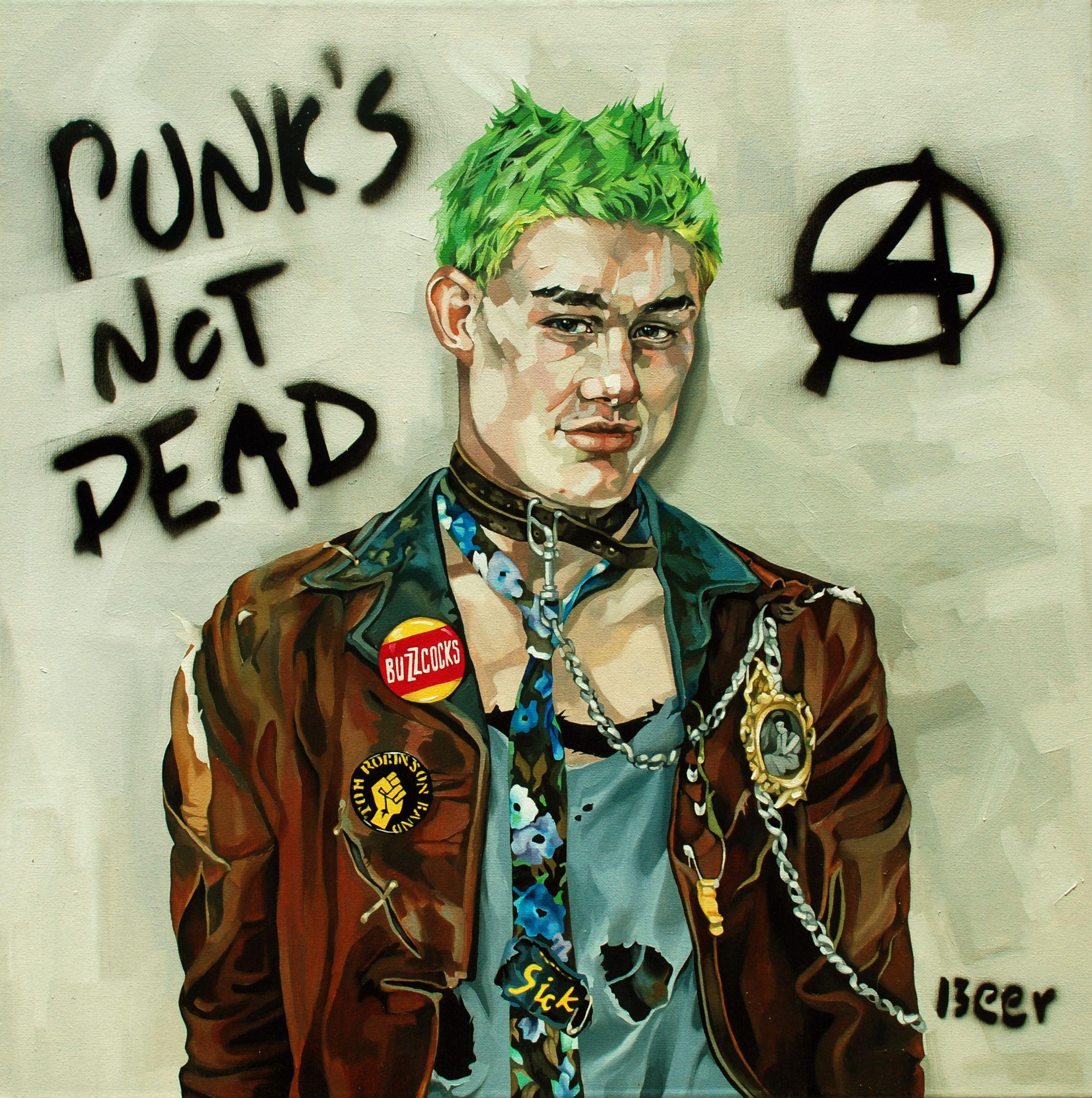 I wanted to produce a piece of work to coincide with the 40th anniversary of the British Punk Movement ( October 1976 with the release of the single 'New Rose' by The Dammed).    I love punk, the attitude, the raw energy, the music, the style. It