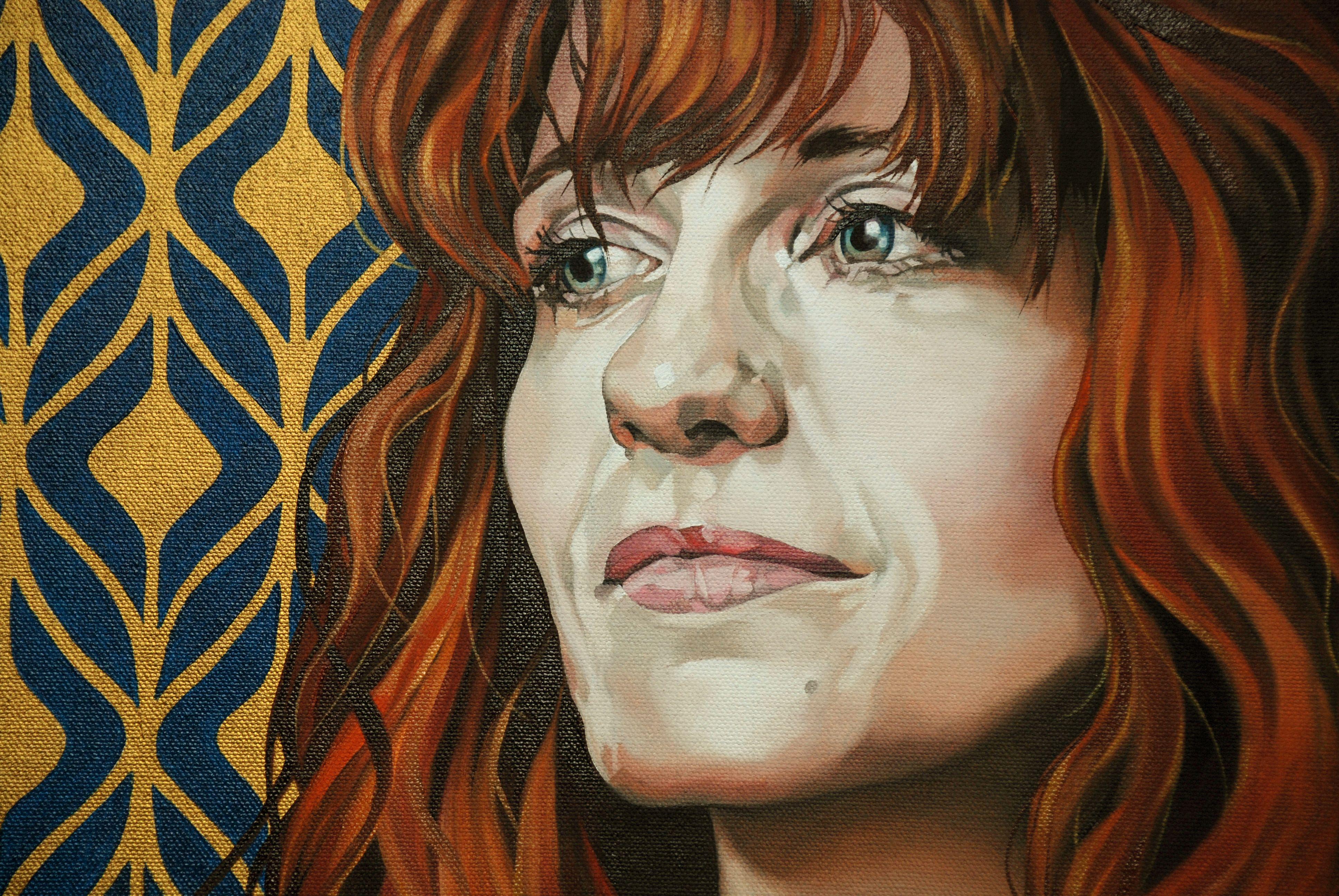 Regina di Boemia, Pittura, Olio su tela - Painting Realismo di Jo Beer