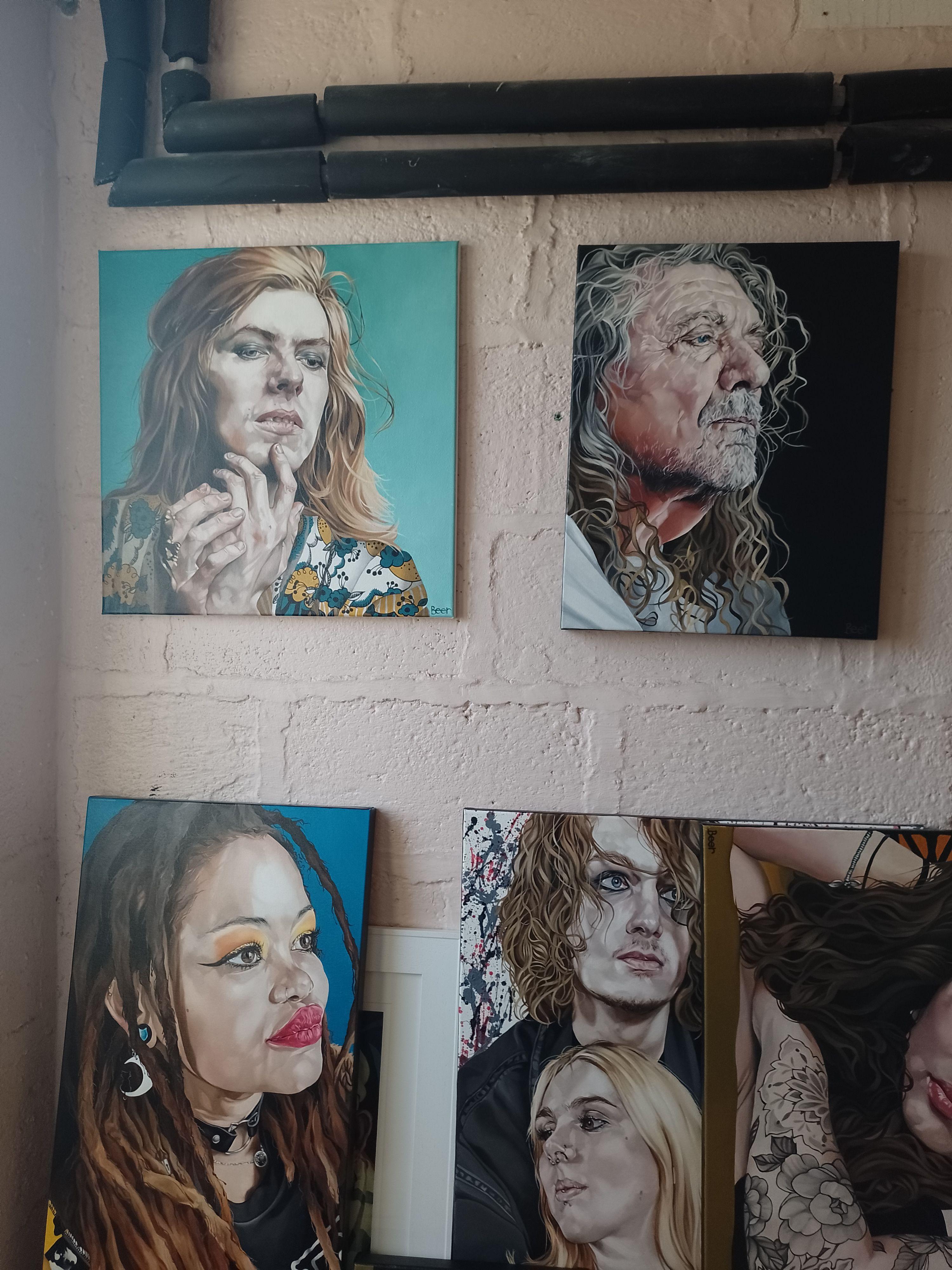 Robert Plant... eine Studie, Gemälde, Öl auf Leinwand 2