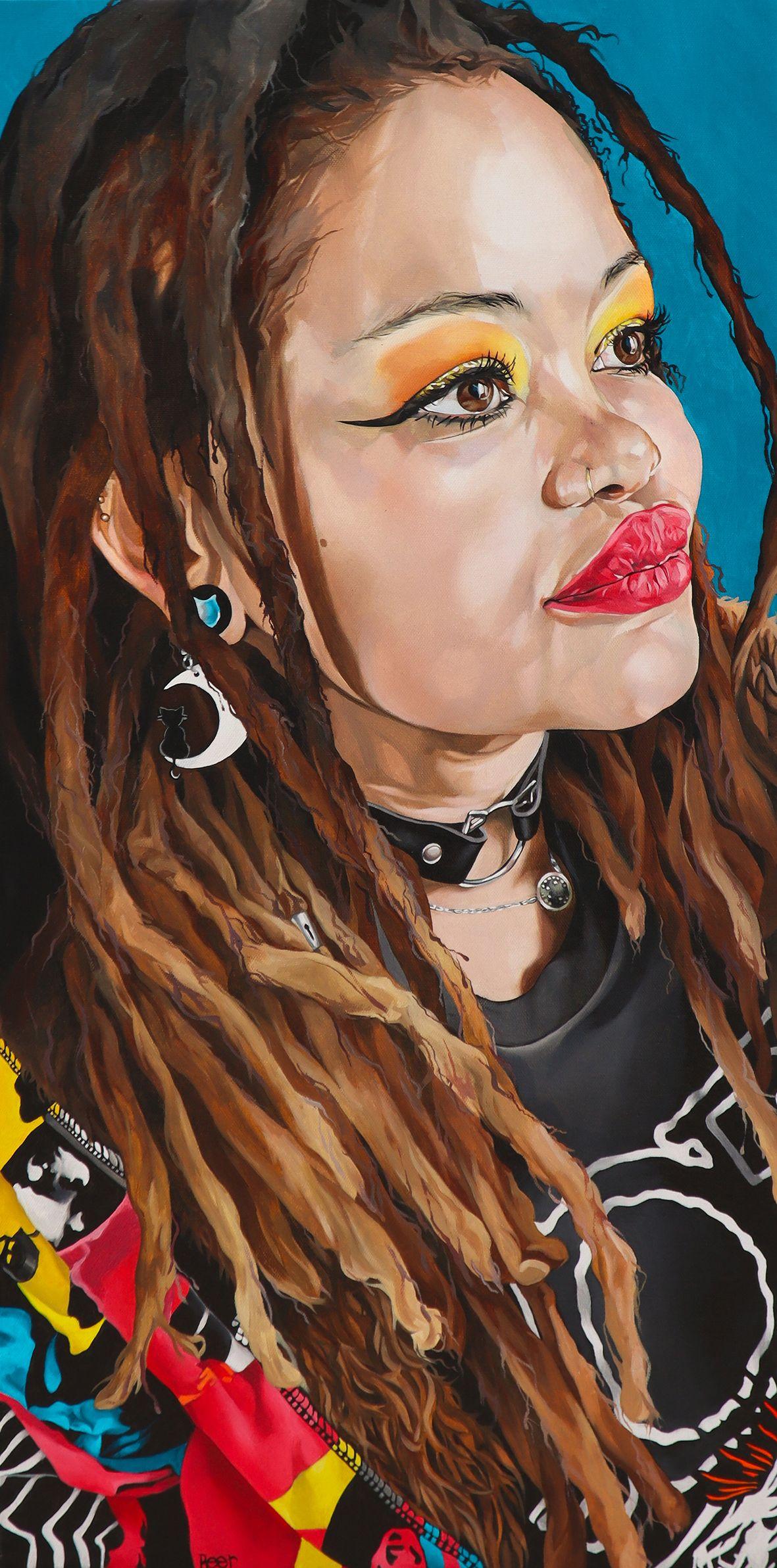 Twinkle, Pittura, Olio su tela - Painting di Jo Beer