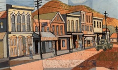Vintage "Virginia City, Nevada," Joseph Cain, Mining Town, Silver Rush, Comstock Lode