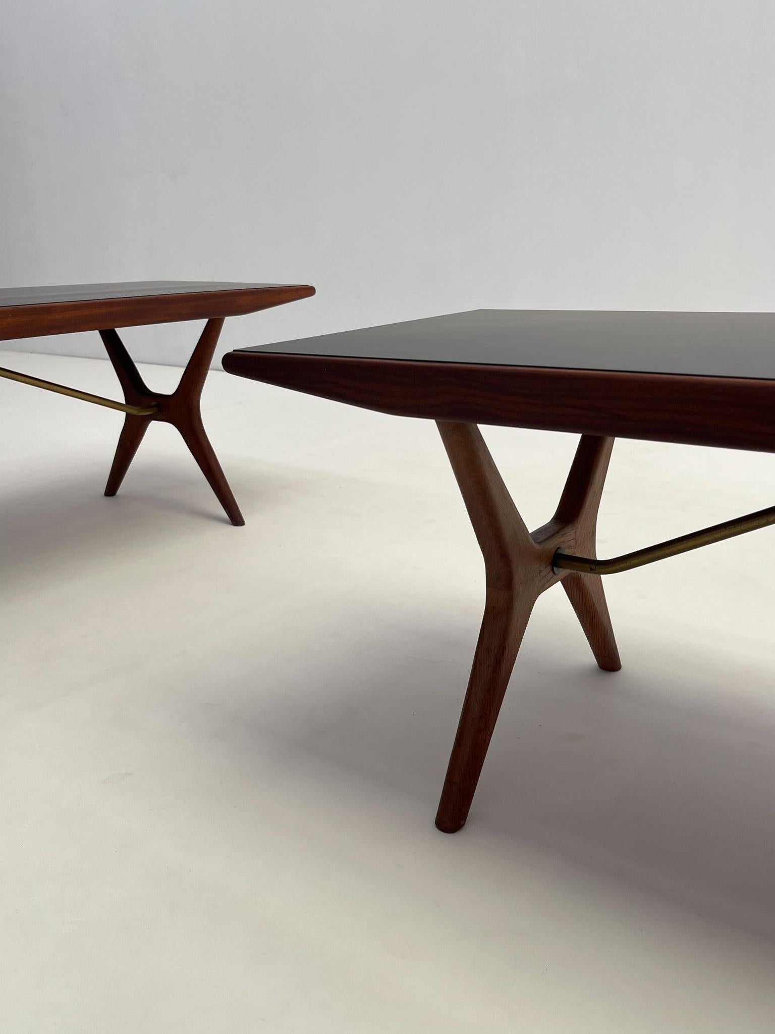 Jo Carlsson Swedish Modern Teak Coffee Table, 1960. In Good Condition For Sale In Brussels, BE