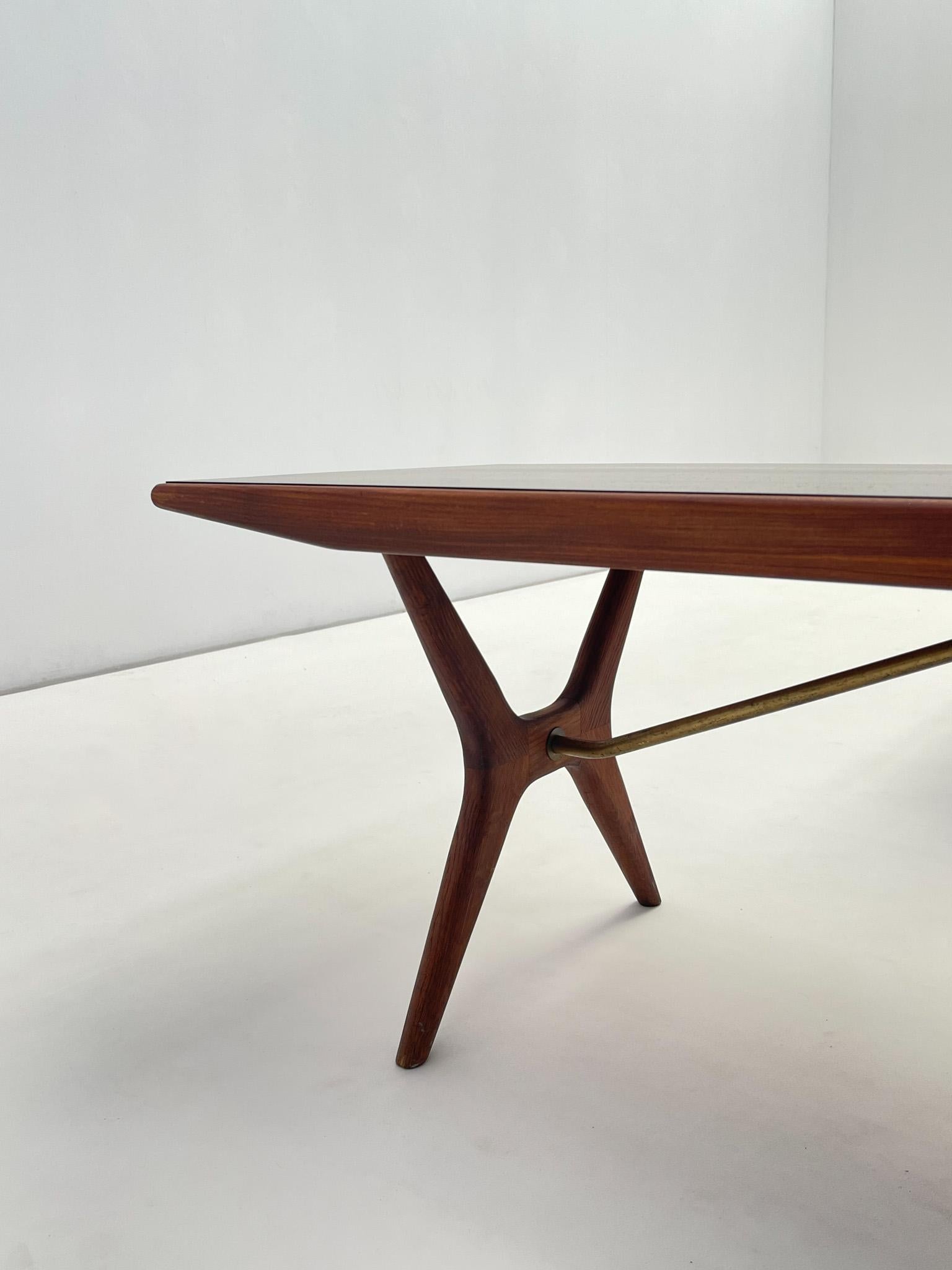 Jo Carlsson Swedish Modern Teak Coffee Table, 1960. For Sale 1
