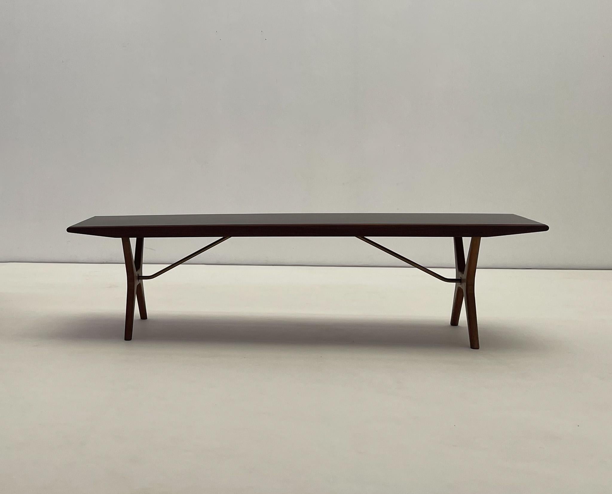Jo Carlsson Swedish Modern Teak Coffee Table, 1960. For Sale 3