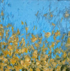 Gorse 1, Jo Cottan, Original painting, Abstract painting, Floral art, Landscape 