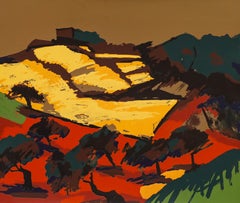 Jo de Pear - Prueba de artista Siglo XX Serigrafía, Paisaje abstracto