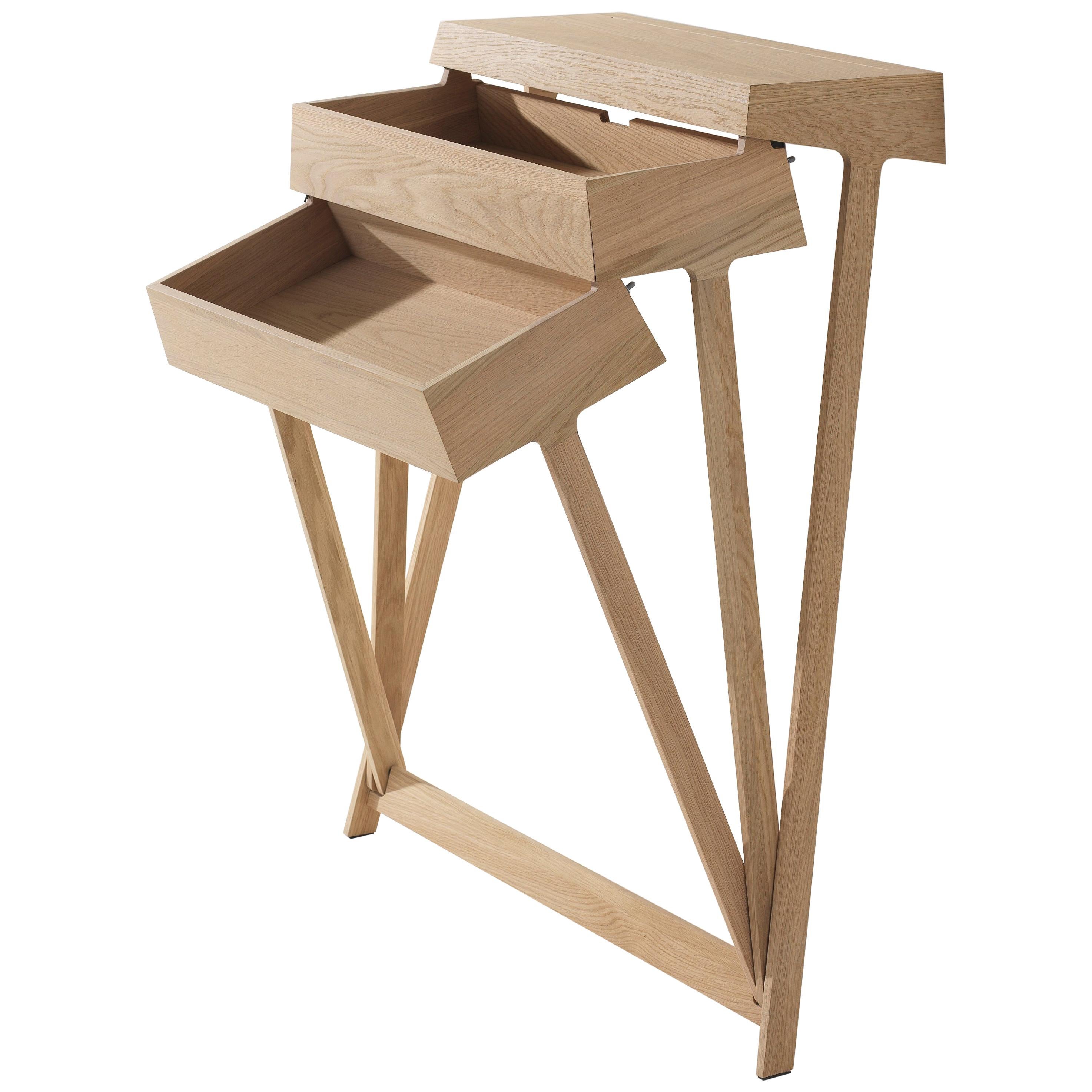 JO - Armoire en bois massif Pivot vert profond