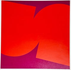 Konkrete geometrische abstrakte Komposition 1969 Begian Handsigniert