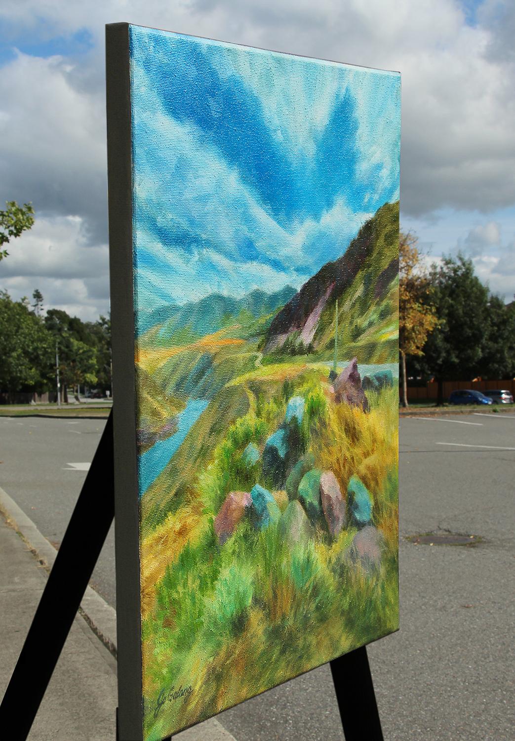In the Country, Oil Painting - Realist Art by Jo Galang