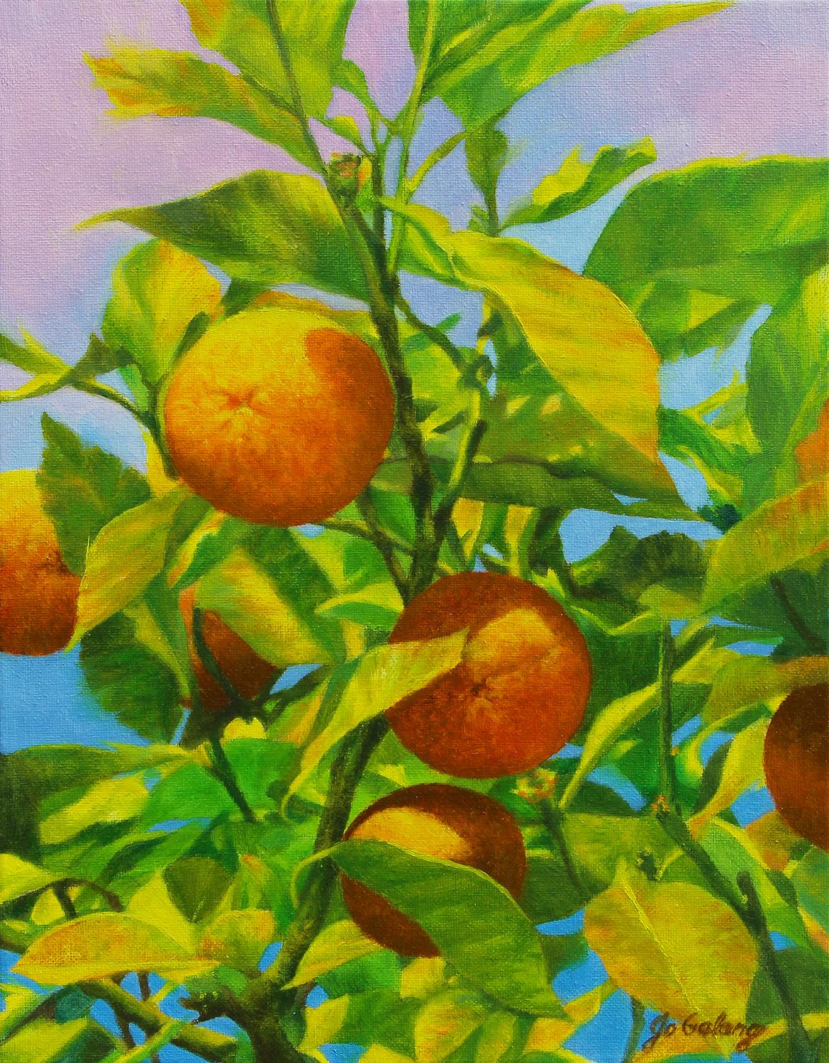 Alegría en lo ordinario, Pintura al óleo - Art de Jo Galang