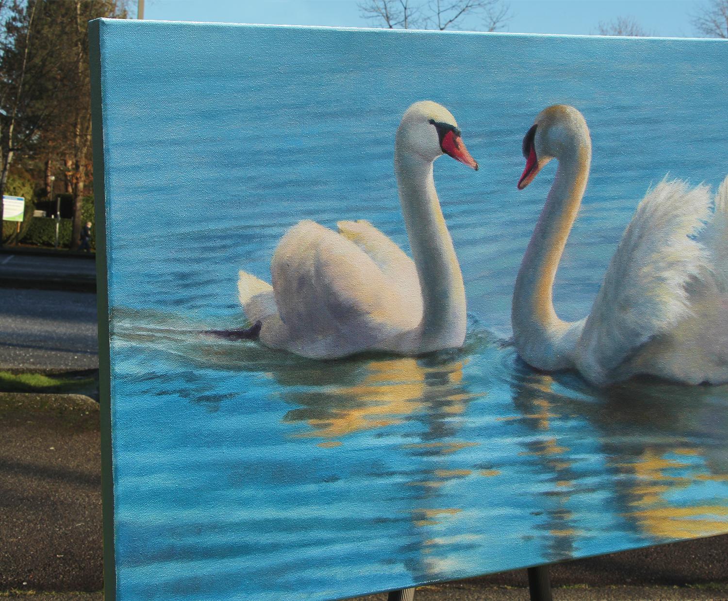 ¿Bailamos?, Pintura al óleo - Painting realista estadounidense de Jo Galang