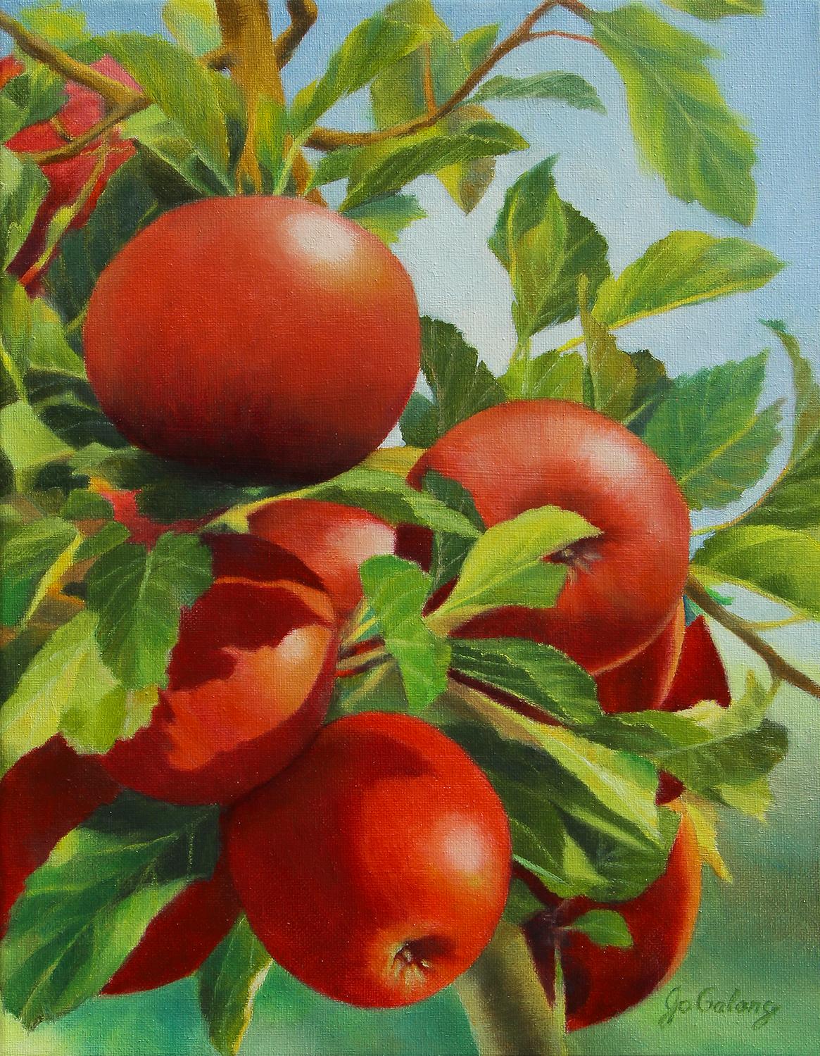 Placer inesperado, Pintura al óleo - Art de Jo Galang
