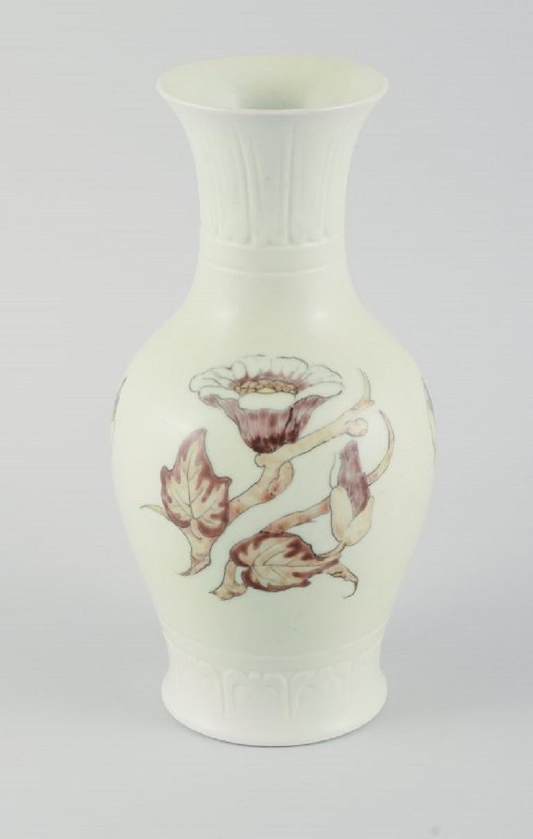 Danois Jo Hahn Locher pour Bing & Grøndahl, vase Art déco unique en vente