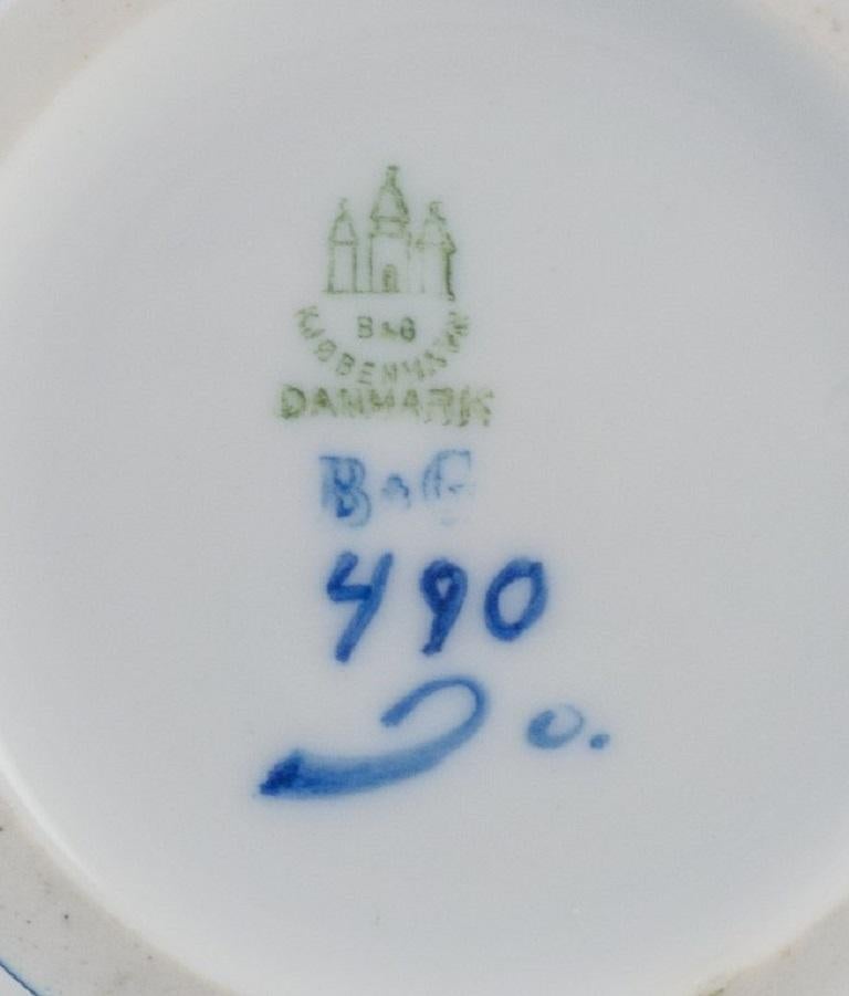Danois Jo Hahn Locher pour Bing & Grøndahl, Vase Art Déco unique, années 1930 en vente