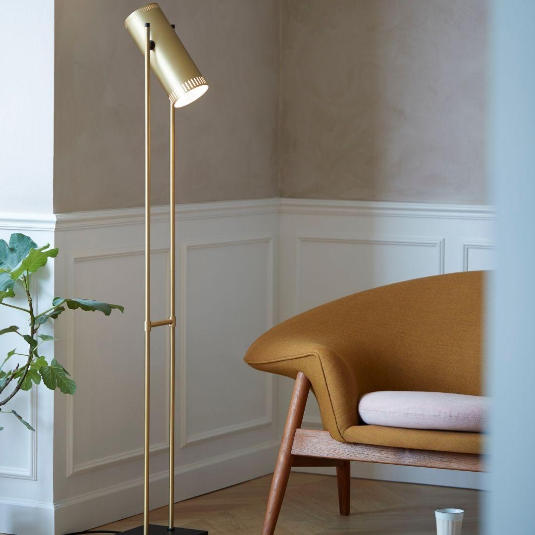 Jo Hamburg 'Trombone' floor lamp in brass and steel for Warm Nordic

Founded in 2018, Warm Nordic combines minimalist Scandinavian design principles with a focus on creating warm and inviting living spaces. With design history, quality, and
