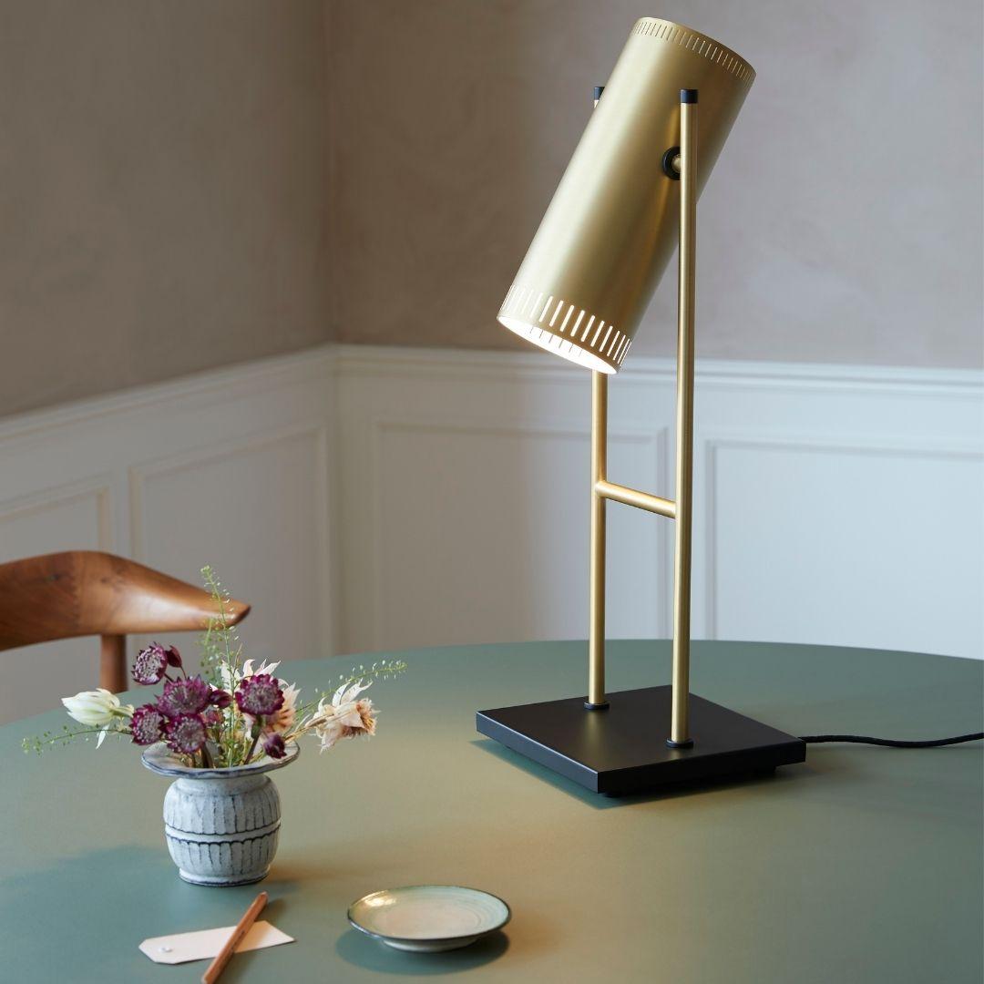 Jo Hamburg 'Trombone' table lamp in brass for Warm Nordic

Founded in 2018, Warm Nordic combines minimalist Scandinavian design principles with a focus on creating warm and inviting living spaces. With design history, quality, and personality at