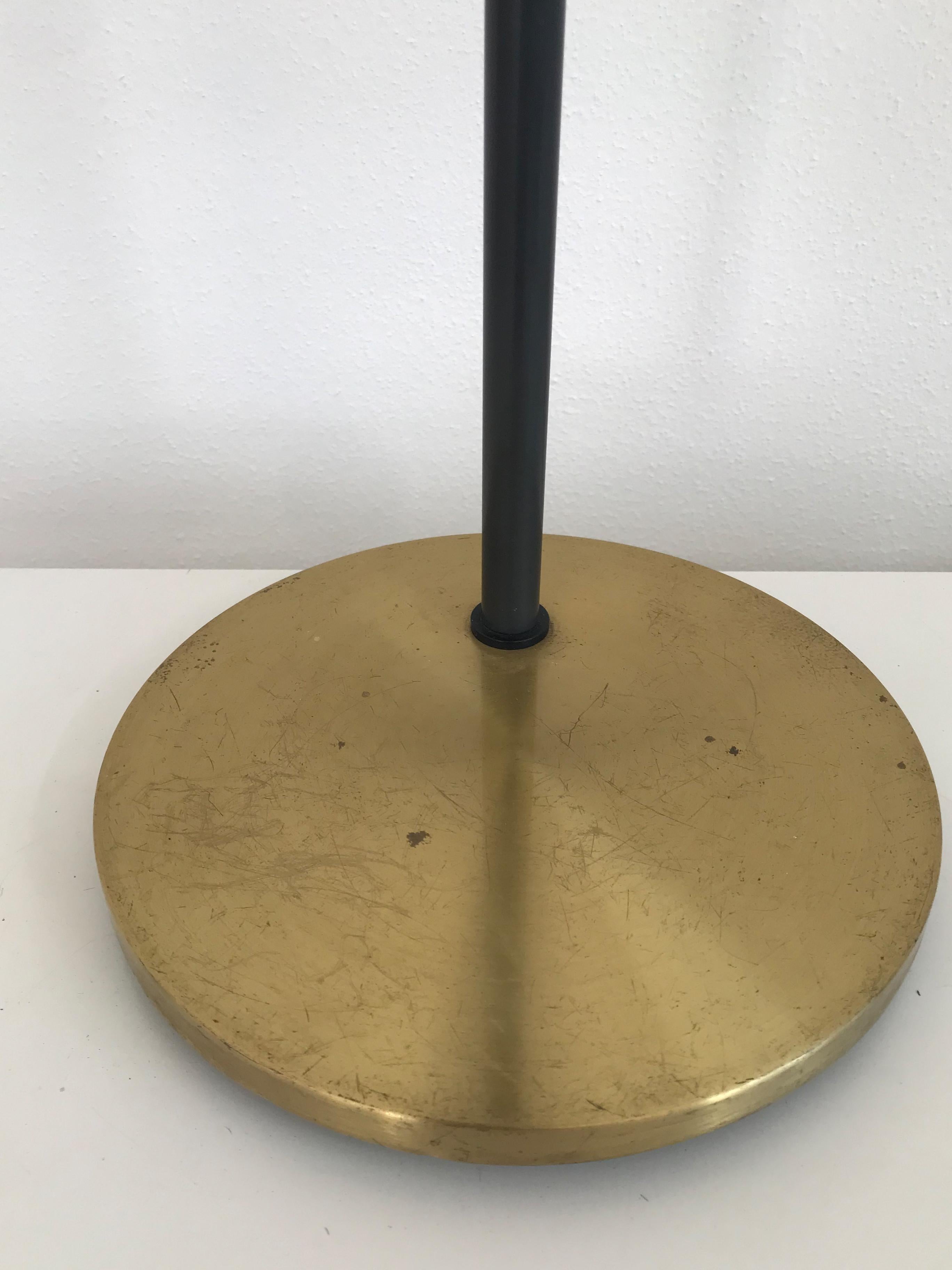 Jo Hammerborg Brass Scandinavian Senior Lamp for Fog & Morup, 1960s 4