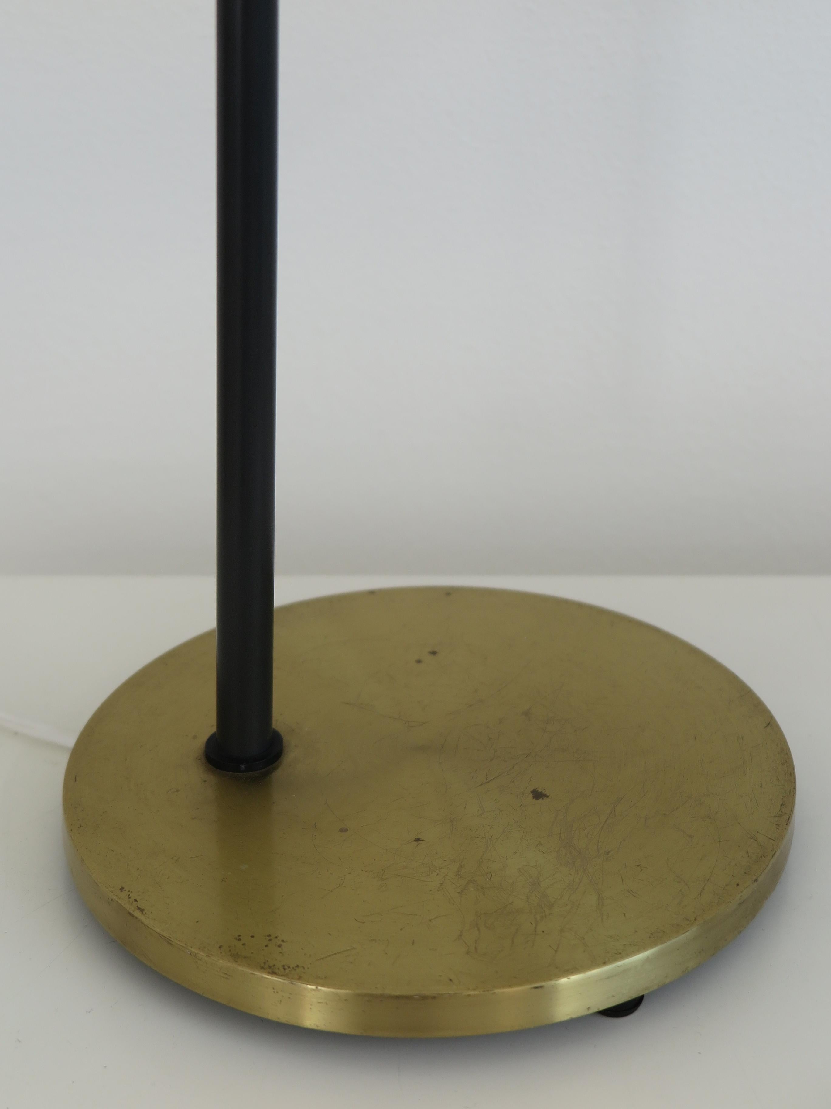 Jo Hammerborg Brass Scandinavian Senior Lamp for Fog & Morup, 1960s 5