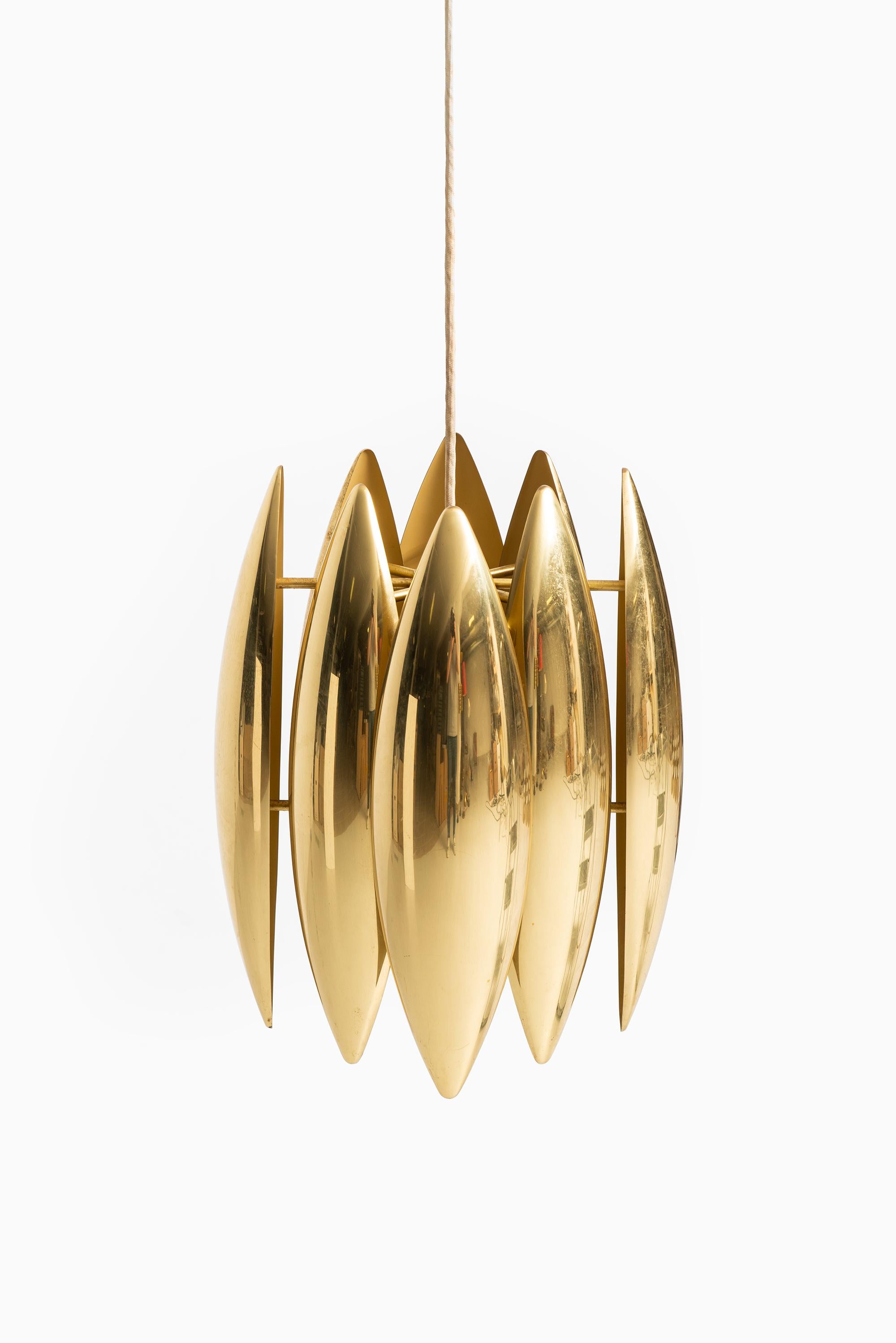Rare ceiling lamp model Kastor designed by Jo Hammerborg. Produced by Fog & Mørup in Denmark.