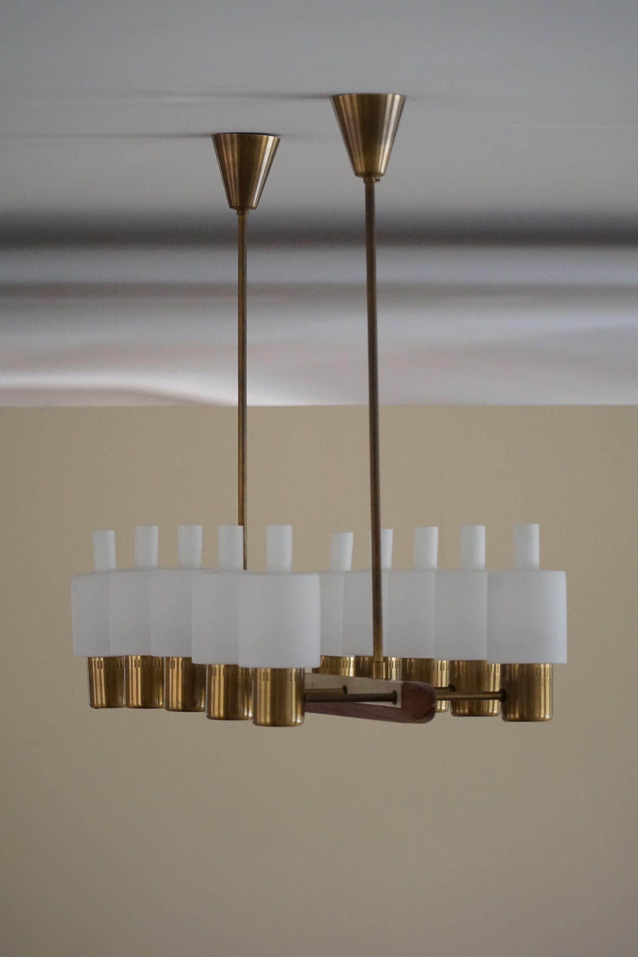 Jo Hammerborg Chandelier for Fog & Mørup, Model Nordlys, Danish Modern, 1960s 3