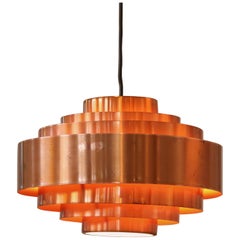Jo Hammerborg Copper Ultra Pendant Lamp for Fog and Morup