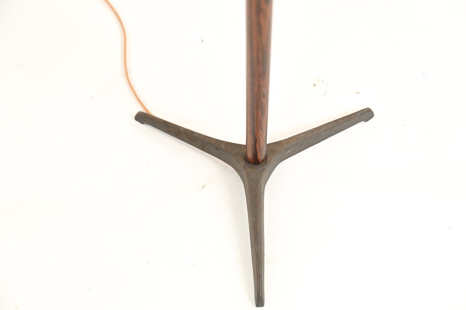 Jo Hammerborg Danish Mid-Century Rosewood Floor Lamp 3