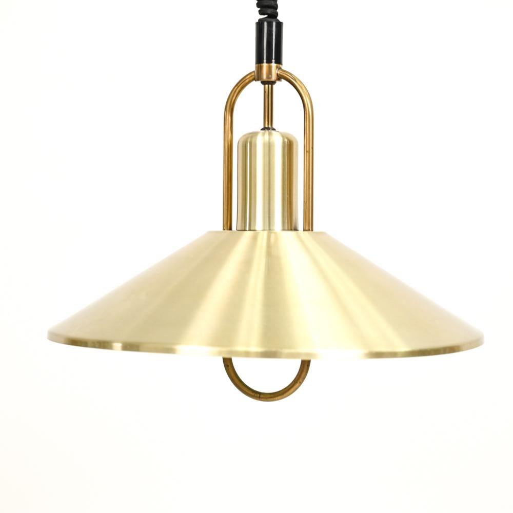 Danish Jo Hammerborg for Fog & Morup Brass Pendant Light