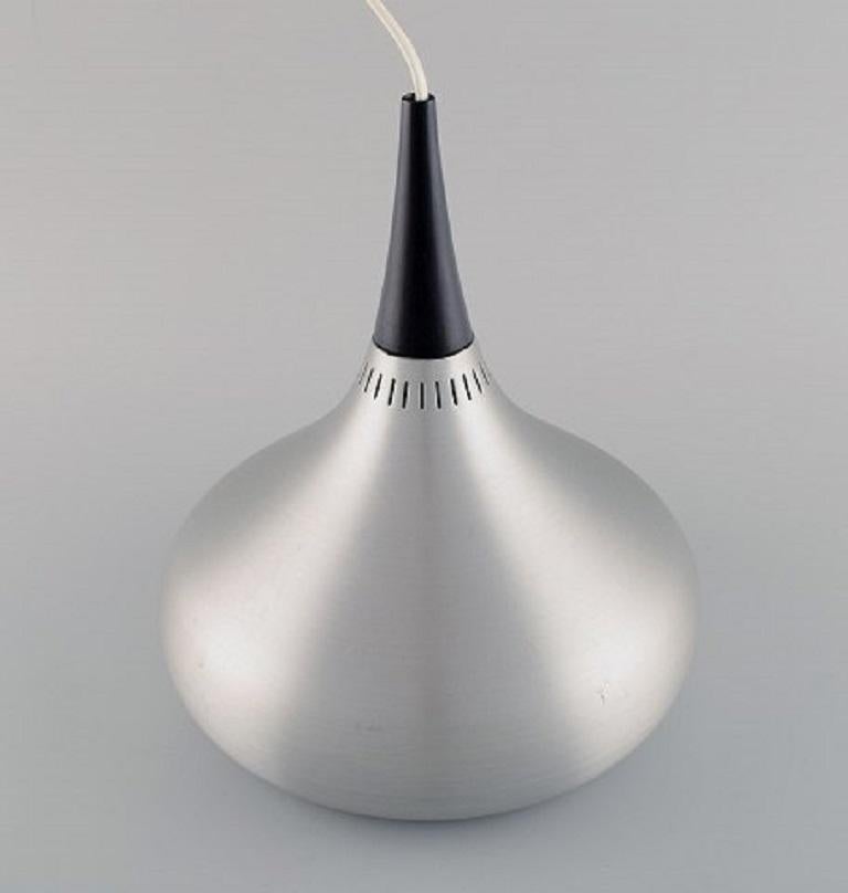 Scandinavian Modern Jo Hammerborg for Fog & Mørup, Orient Pendant Lamp in Brushed Aluminum For Sale