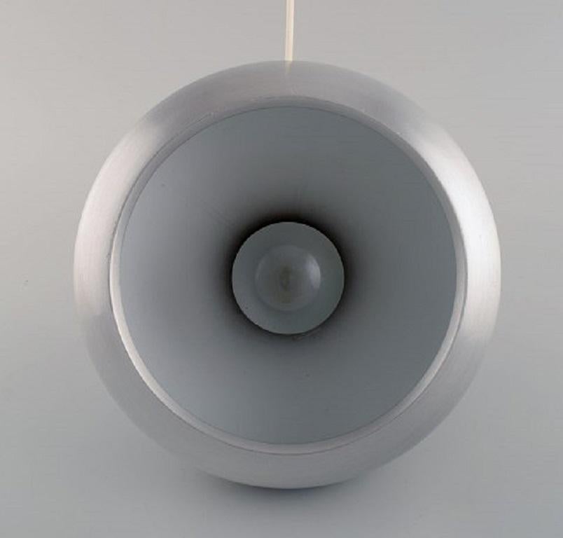 Jo Hammerborg for Fog & Mørup, Orient Pendant Lamp in Brushed Aluminum In Good Condition For Sale In Copenhagen, DK