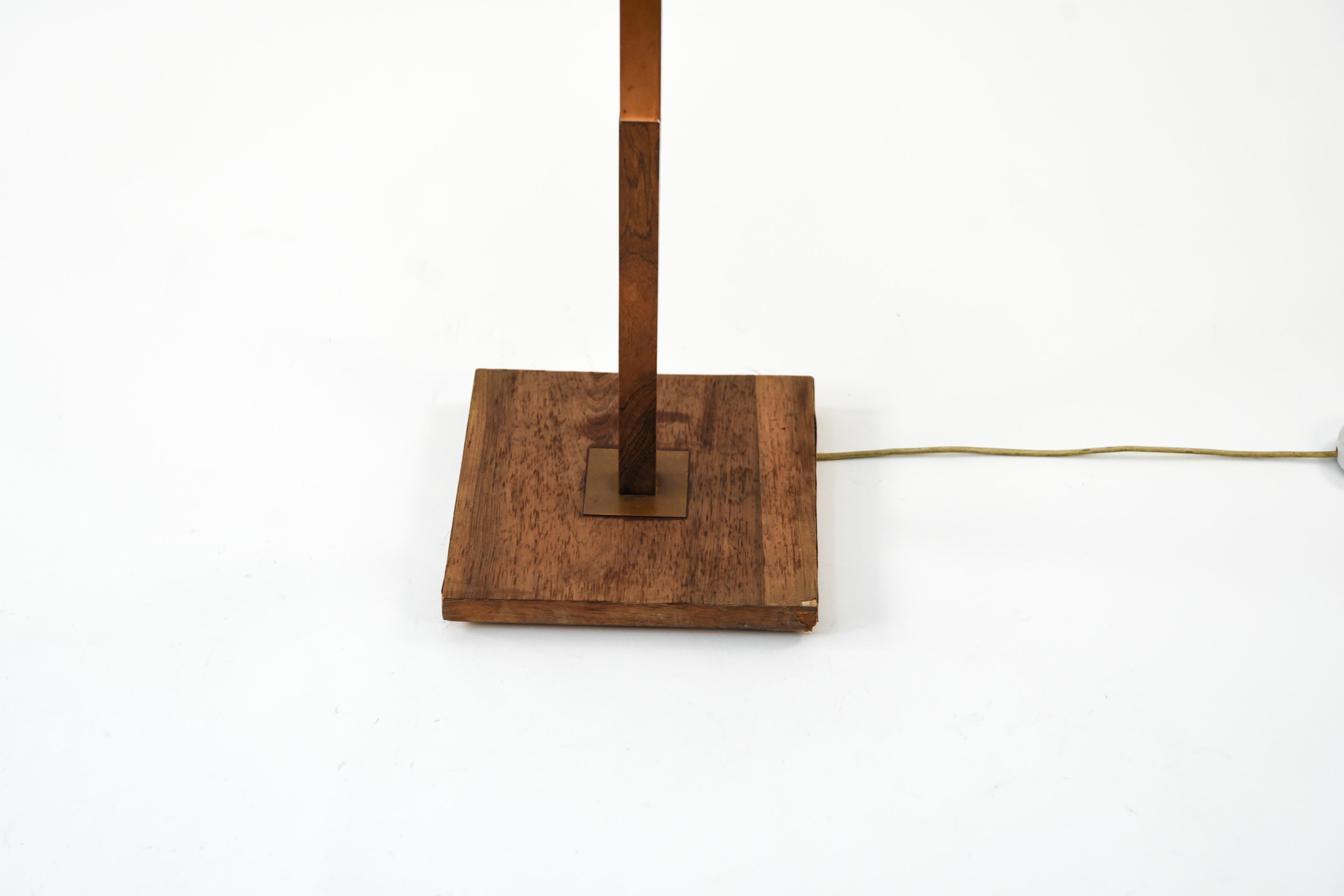 Jo Hammerborg for Fog & Mørup Rosewood and Copper Floor Lamp 8