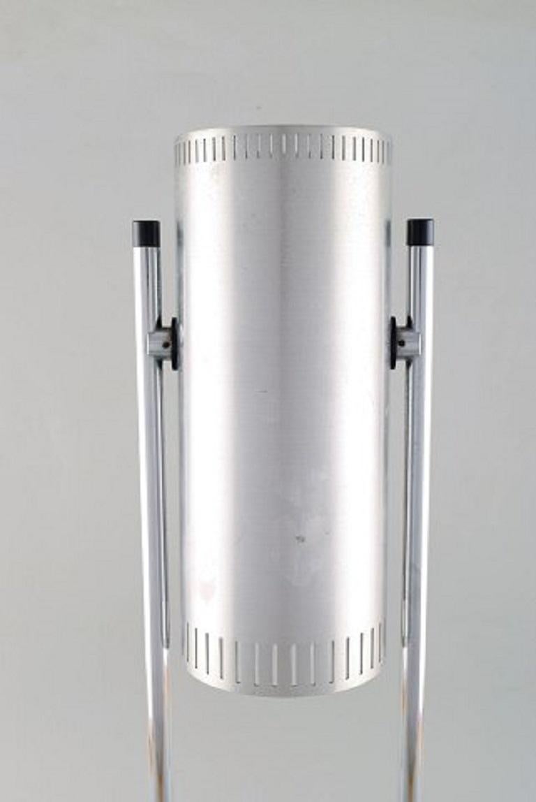 Scandinavian Modern Jo Hammerborg for Fog & Mørup, Trombone Table Lamp in Chromed and Polished Steel For Sale