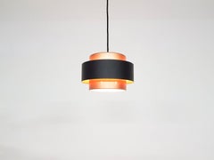 Jo Hammerborg "Juno" Copper Pendant Light for Fog & Morup, Danish Modern 1960s