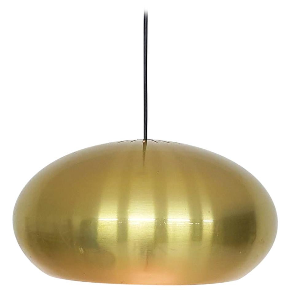 Jo Hammerborg "Medio" Brass Pendant Light for Fog & Morup, Danish Modern, 1960s 