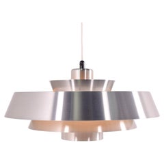 Jo Hammerborg Nova Aluminium Pendant for Fog & Mørup, 1960s