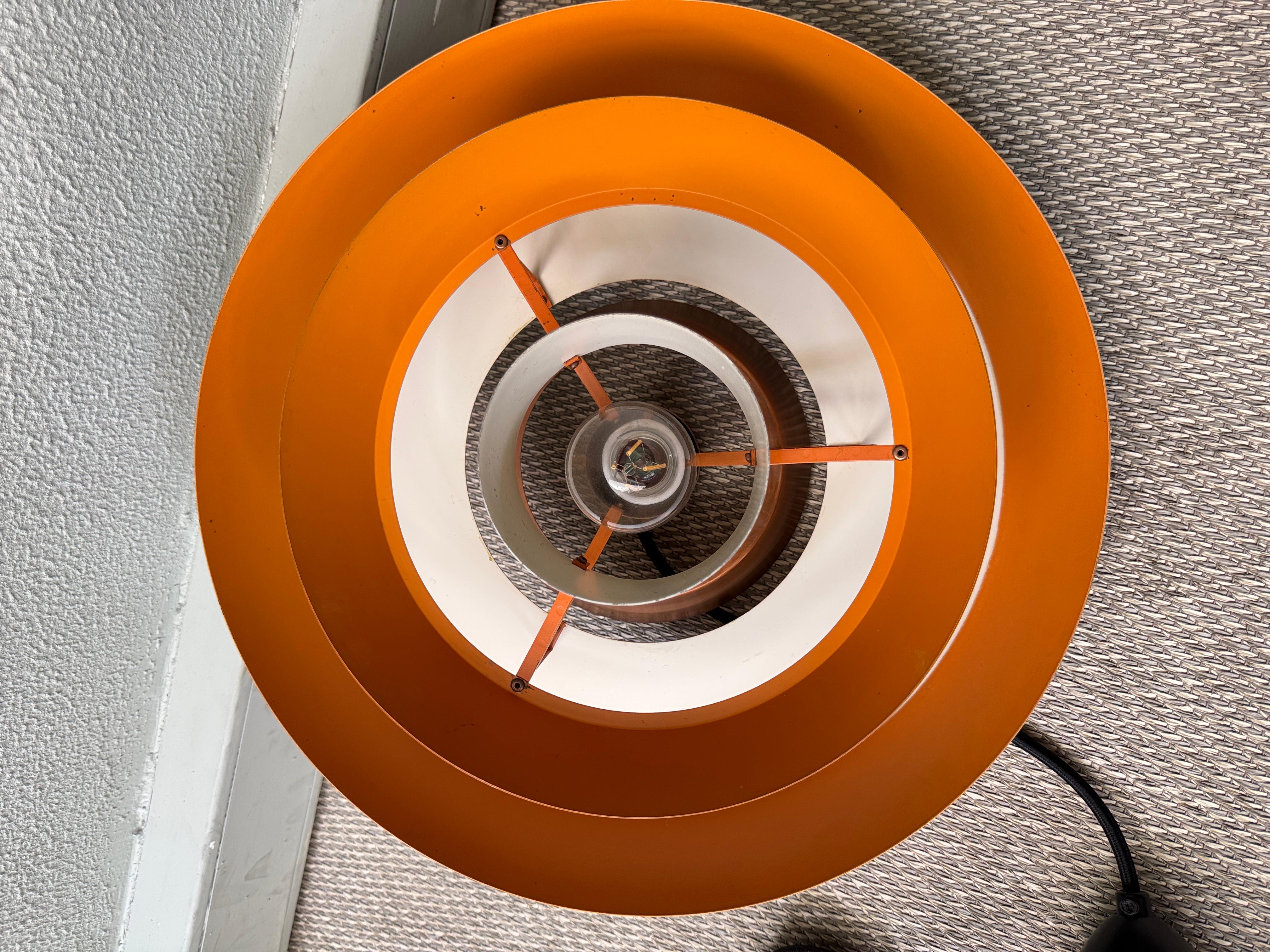 Jo Hammerborg Nova Patinated Copper Ceiling Lamp Fog & Mørup Denmark 1960s For Sale 11