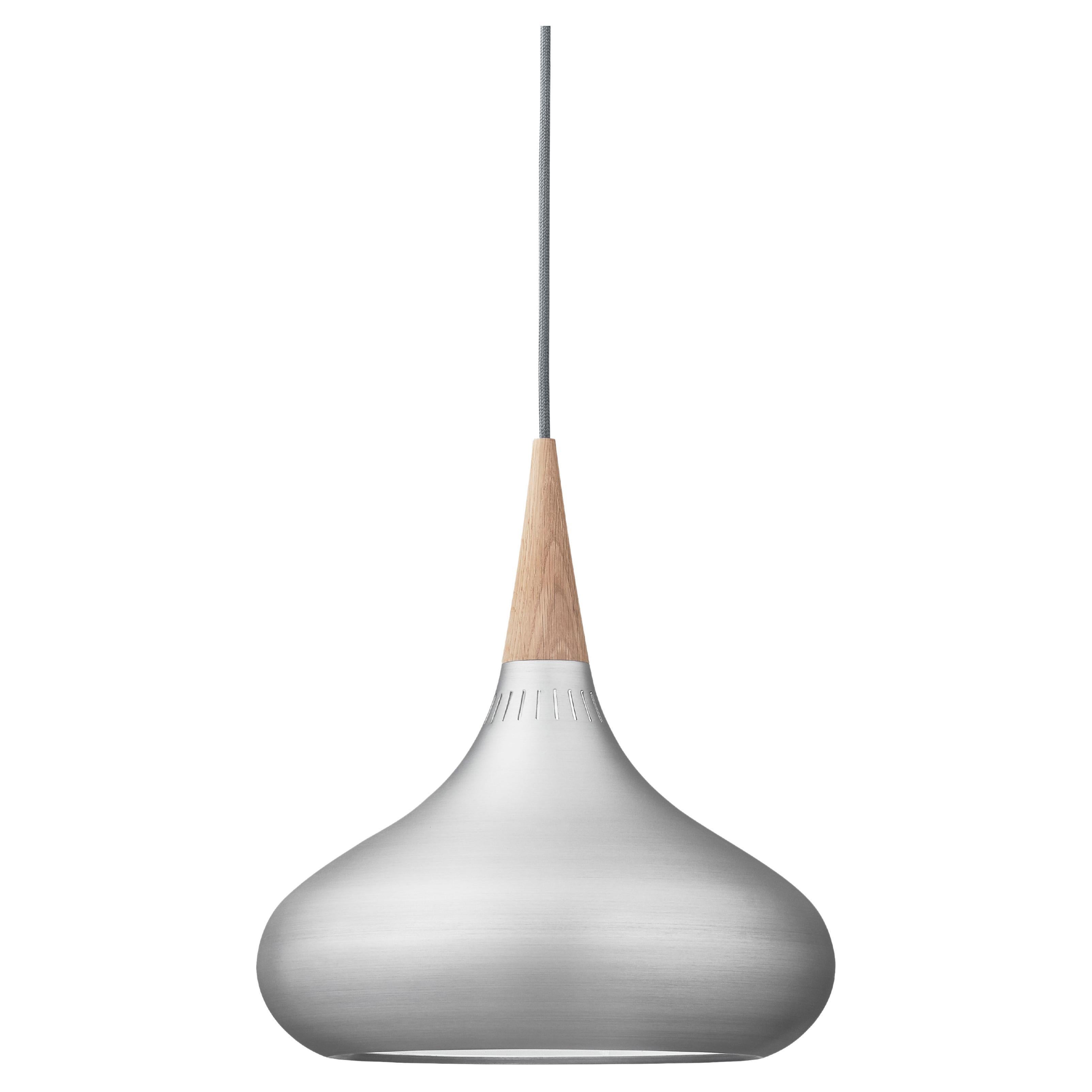 Jo Hammerborg 'Orient' Pendant Lamp for Fritz Hansen in Aluminum and Oak For Sale