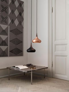 Jo Hammerborg 'Orient' Pendant Lamp for Fritz Hansen in Black and Rosewood