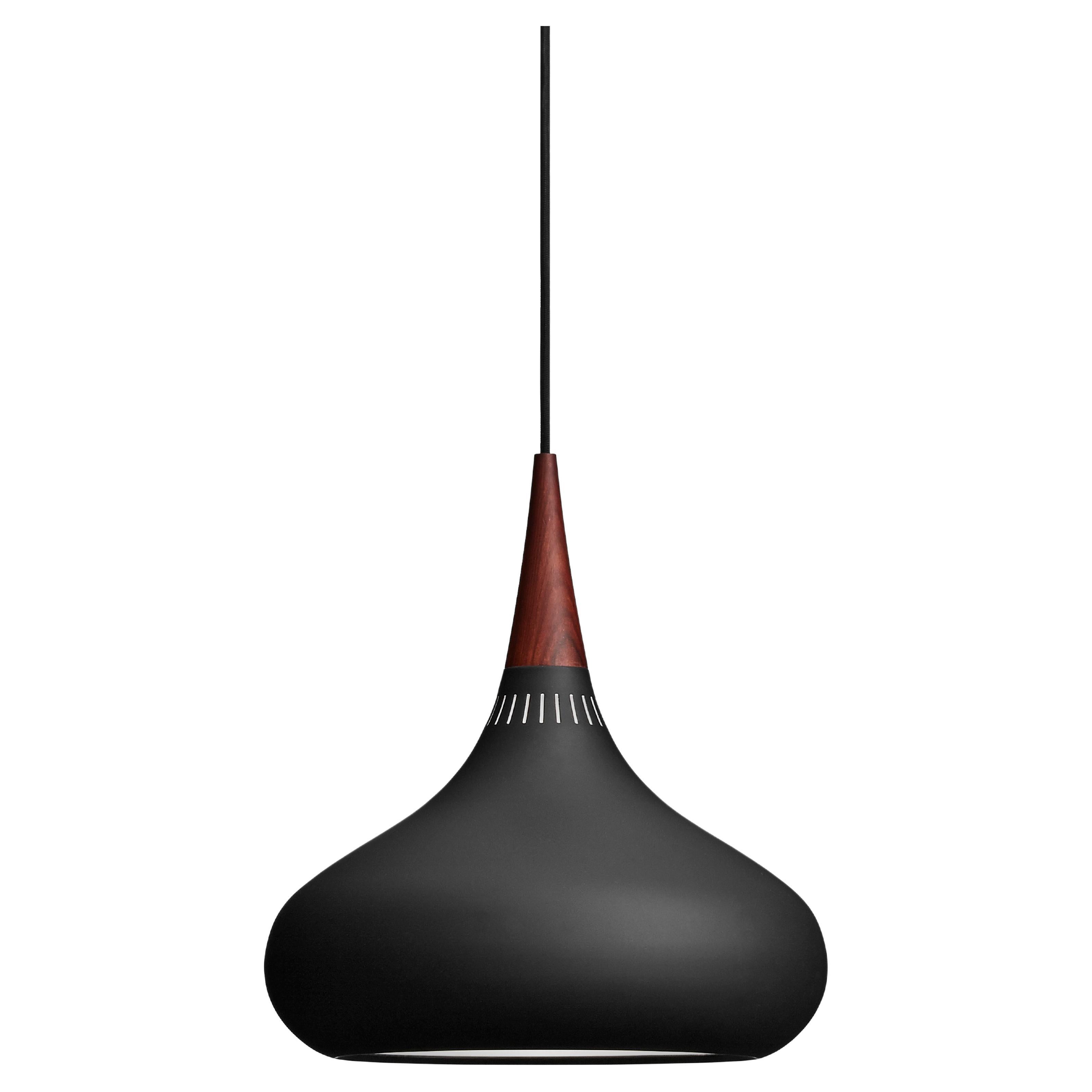 Jo Hammerborg 'Orient' Pendant Lamp for Fritz Hansen in Black and Rosewood For Sale
