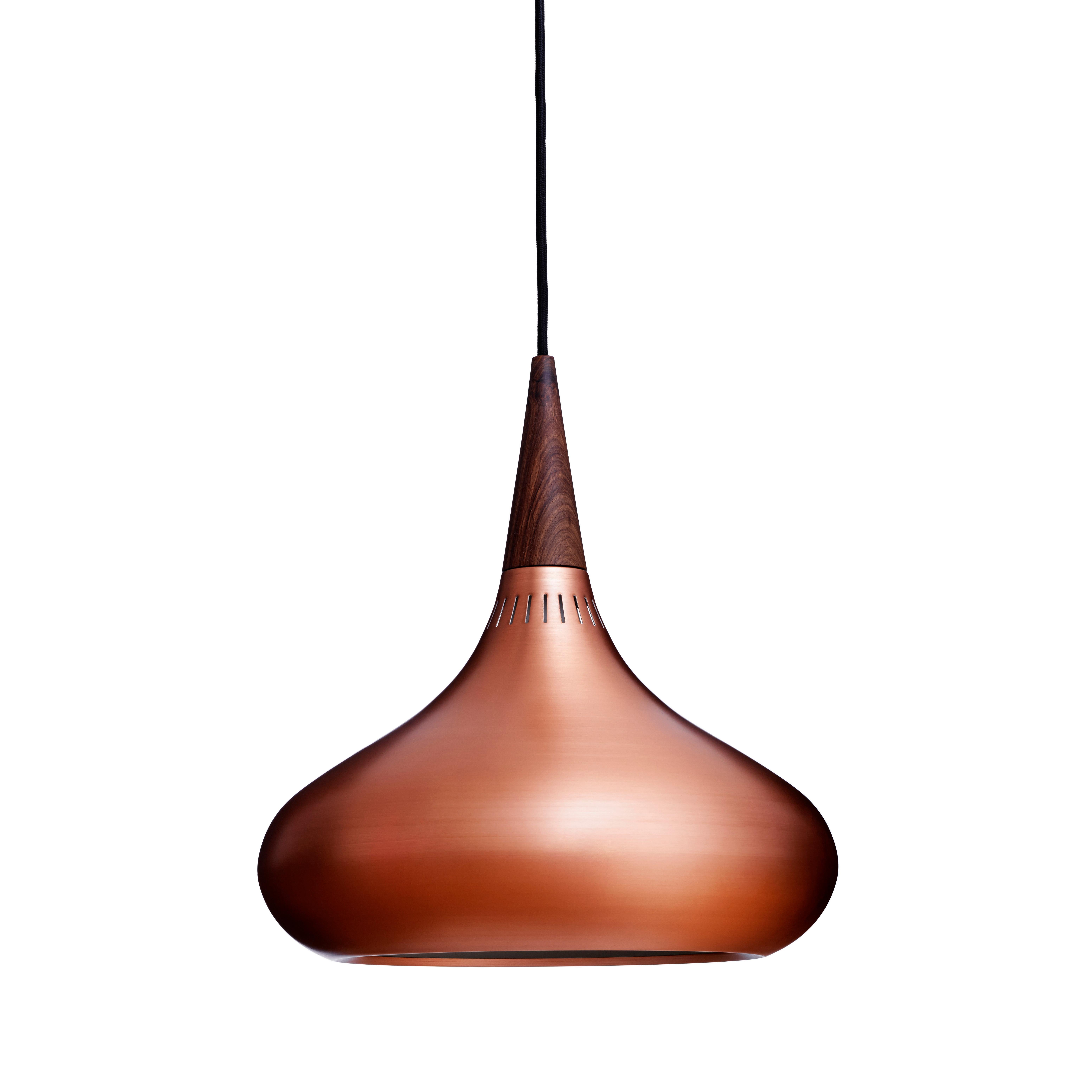 Jo Hammerborg 'Orient' Pendant Lamp for Fritz Hansen in Copper and Rosewood For Sale 3