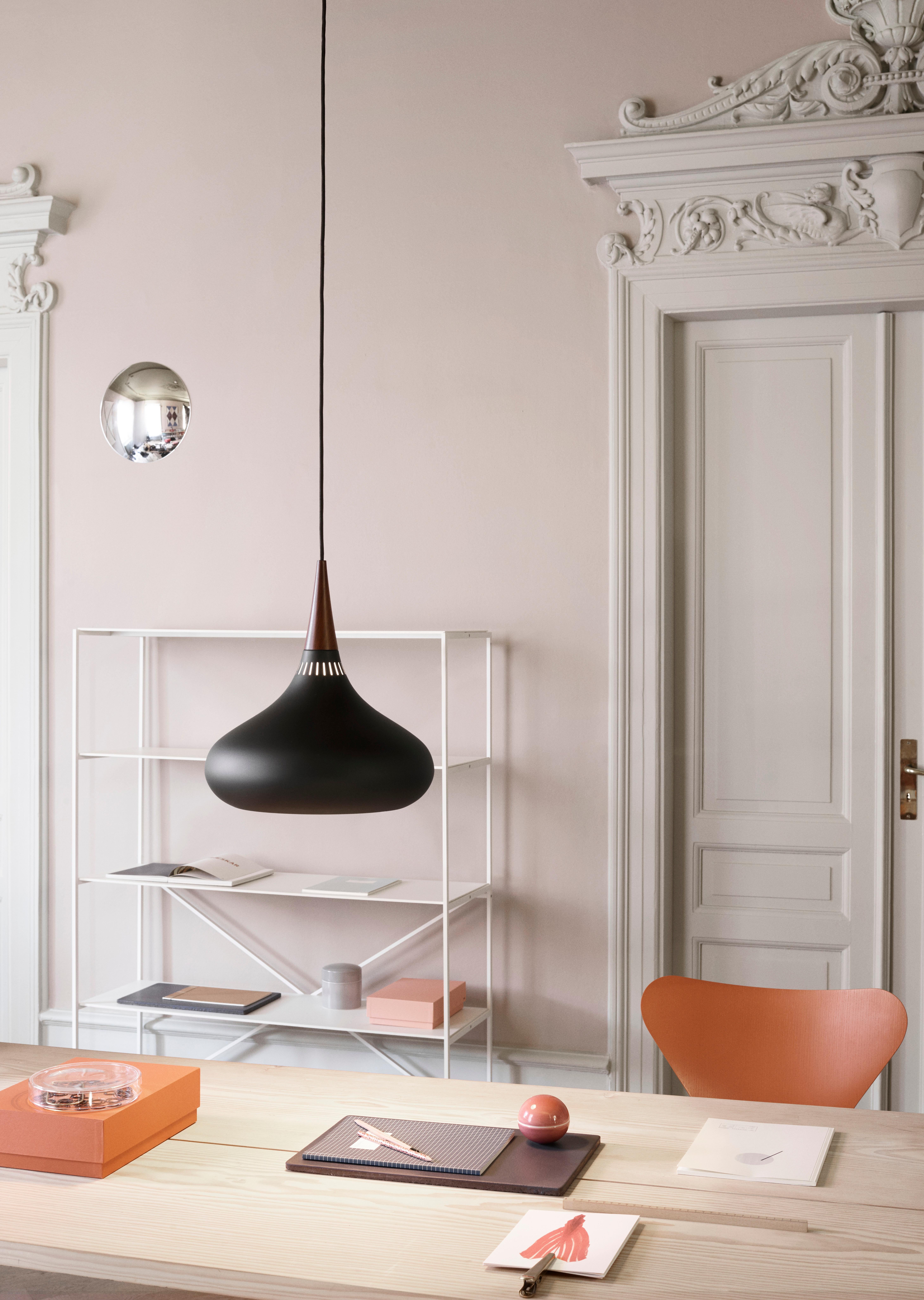 Jo Hammerborg 'Orient' Pendant Lamp for Fritz Hansen in Copper and Rosewood For Sale 8