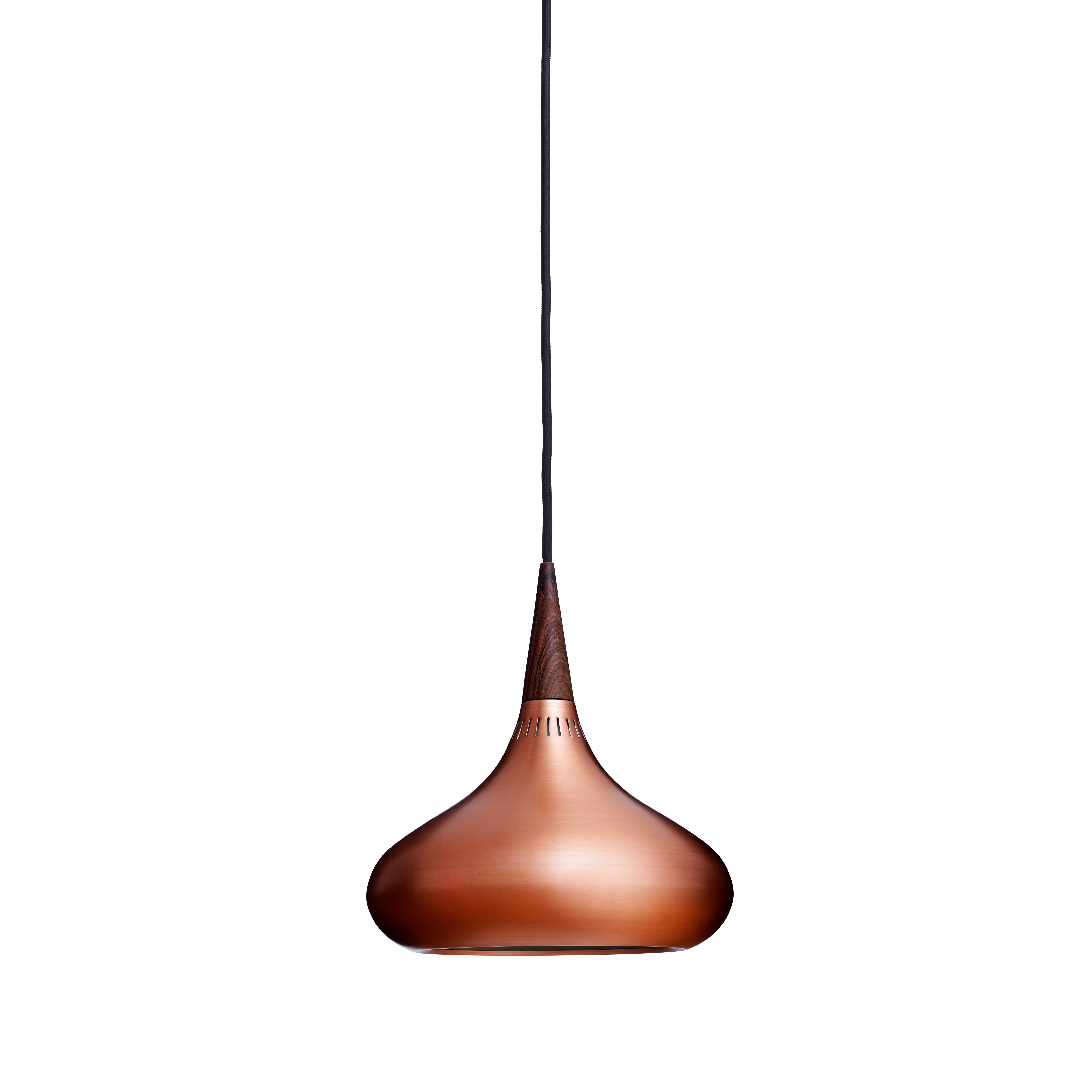 Jo Hammerborg 'Orient' Pendant Lamp for Fritz Hansen in Copper and Rosewood For Sale 2