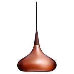 Jo Hammerborg 'Orient' Pendant Lamp for Fritz Hansen in Copper and Rosewood