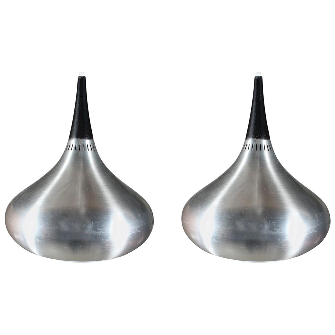 Jo Hammerborg Pair of Pendants, Aluminium