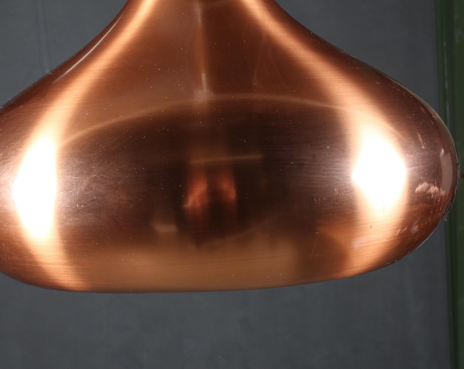 Jo Hammerborg Pendant, Rosewood and Copper In Good Condition In Esbjerg, DK