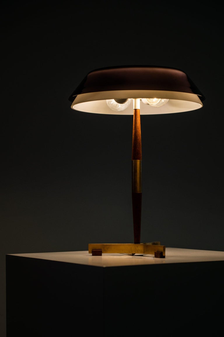 Danish Jo Hammerborg Table Lamp Model Senior Produced by Fog & Mørup in Denmark For Sale