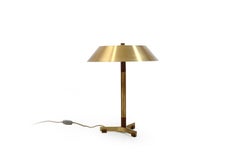 Jo Hammerborg Teak / Brass Table Lamp "President" 1960s